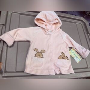 Lil Jellybean baby girls size 0-3 months snap front hoodie pink vintage Y2K